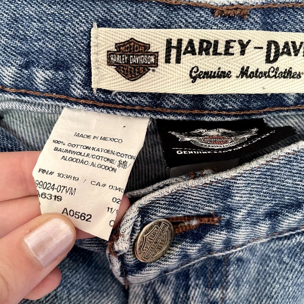 Harley Davidson genuine motorclothes jeans cotton men's size 32 x 30 pockets - Picture 4 of 11